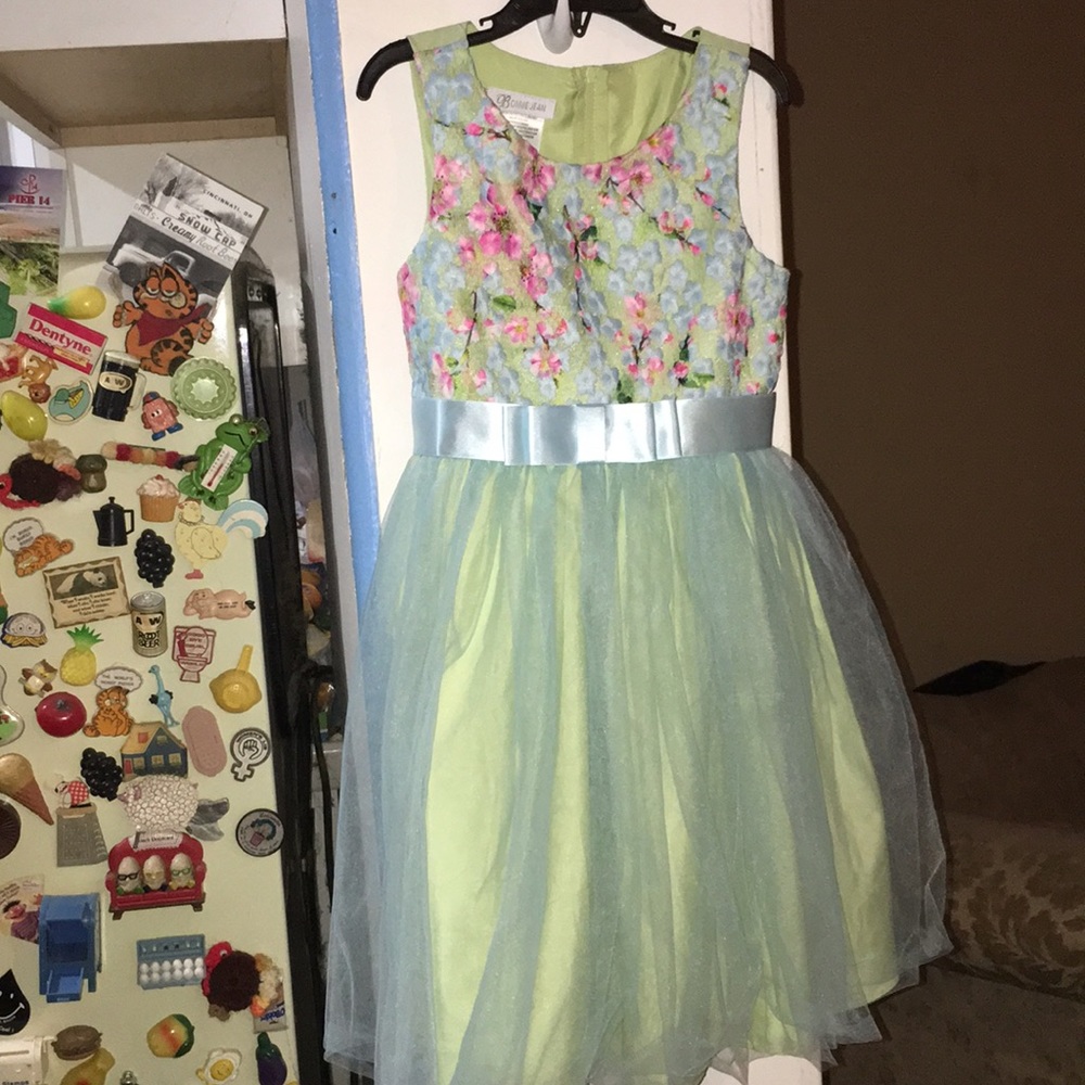 Hp7/18 Pretty Bonnie Jean girls floral dress sz 8